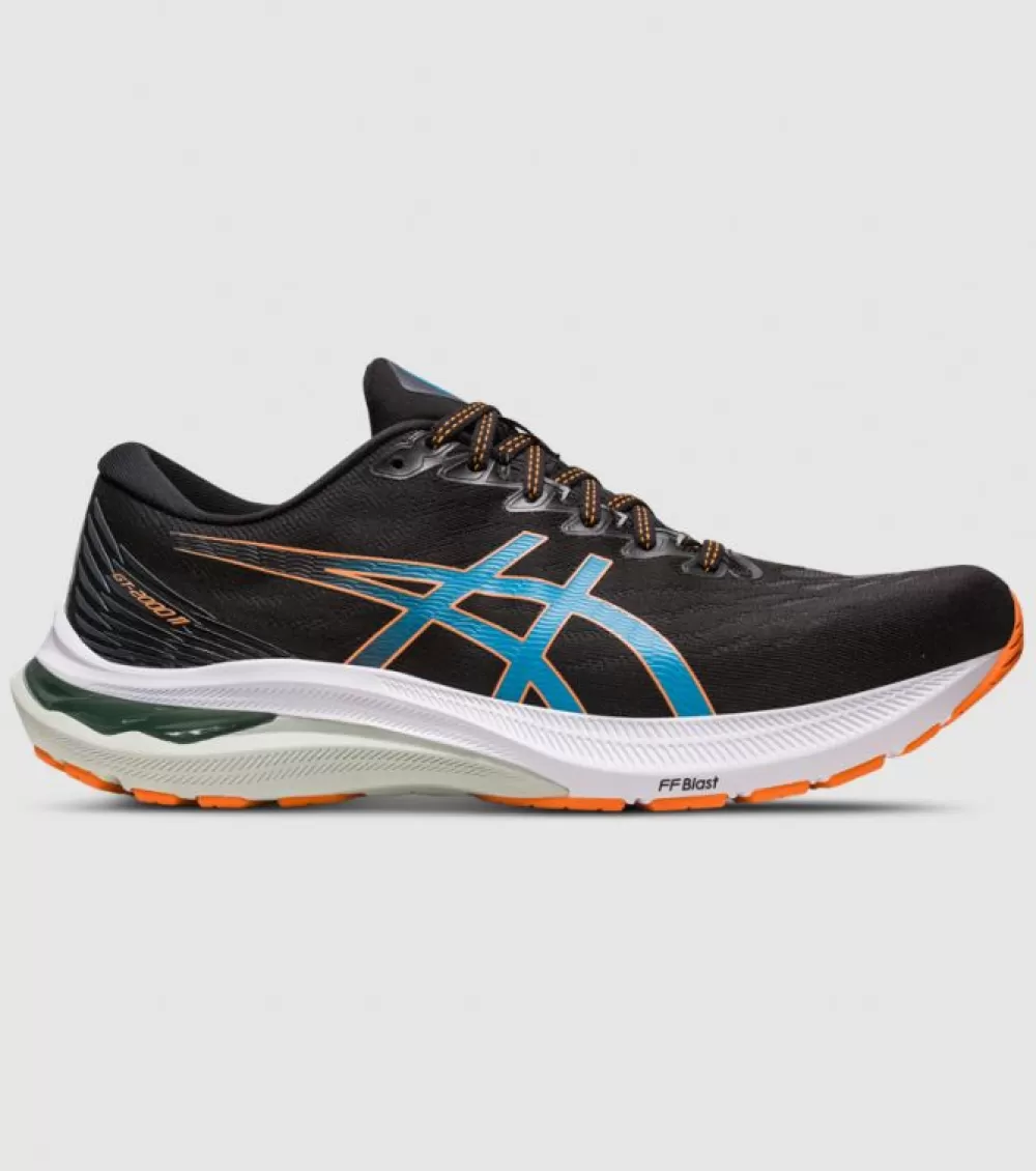 Cheap Asics Gt-2000 11 (2E Wide) Mens Black Sun Peach