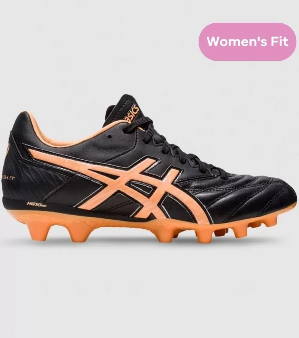 Clearance Asics Lethal Flash It 2 Womens Football Boots Black Summer Dune