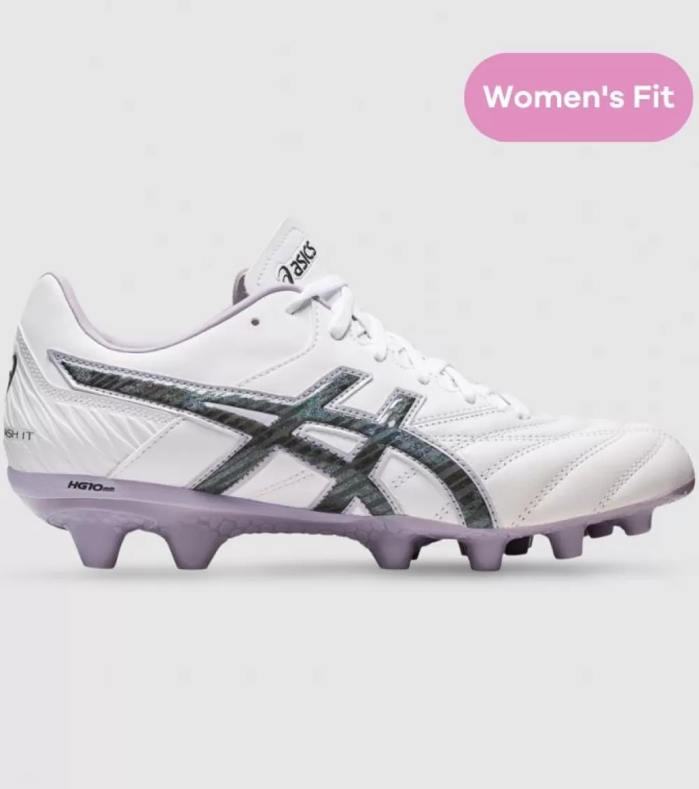 Sale Asics Lethal Flash It 2 Womens Football Boots White Gunmetal