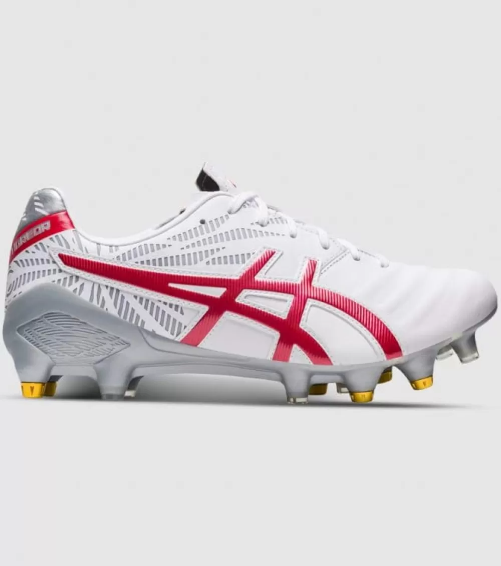 Clearance Asics Lethal Tigreor Ff Hybrid Mens Football Boots White Classic Red