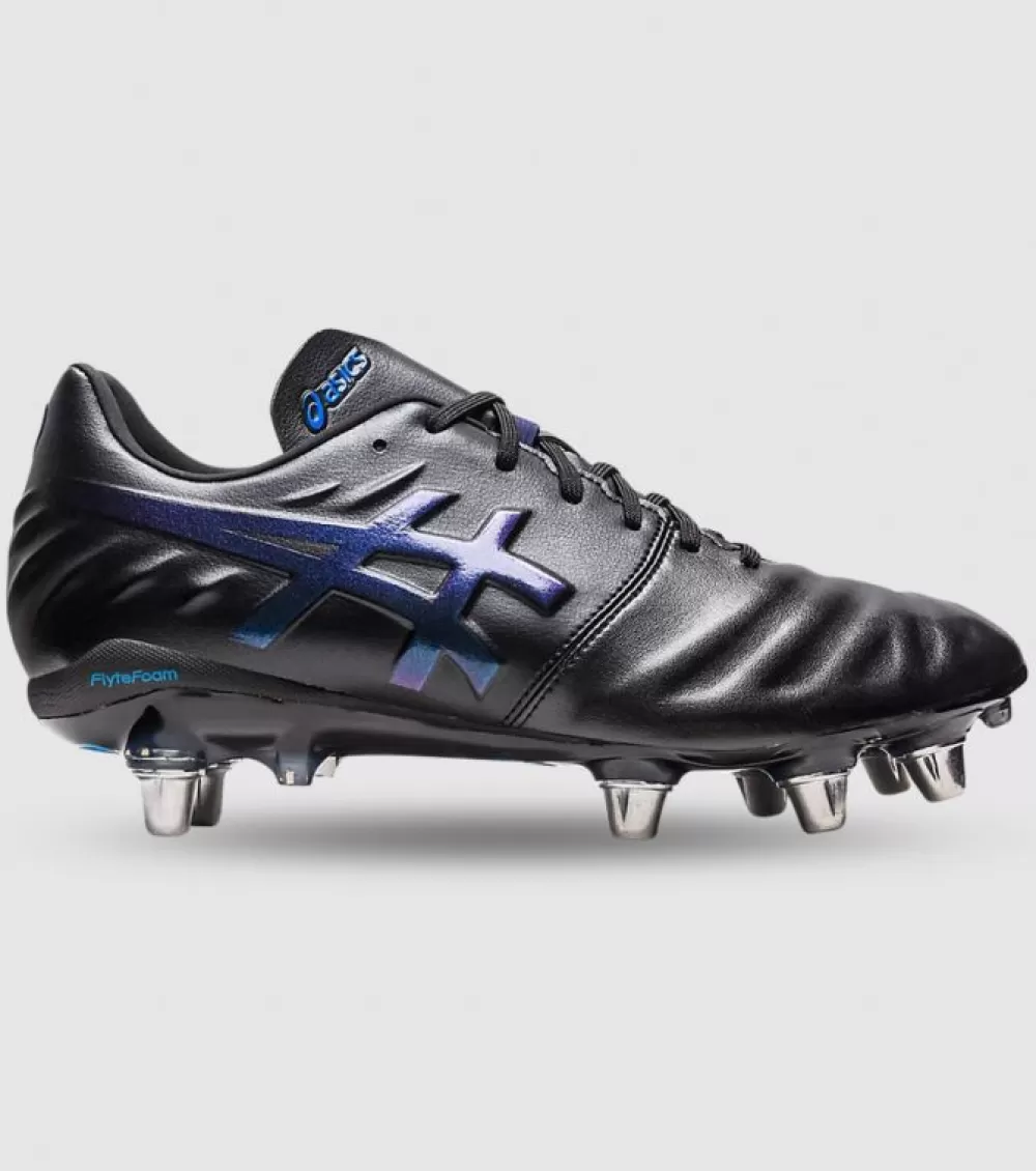 Outlet Asics Lethal Warno St3 Mens Football Boots Black Directoire Blue