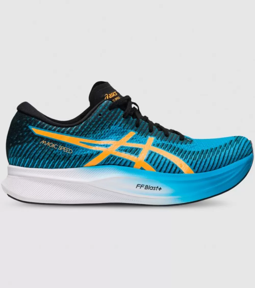 Cheap Asics Magic Speed 2 Mens Island Blue Orange Pop