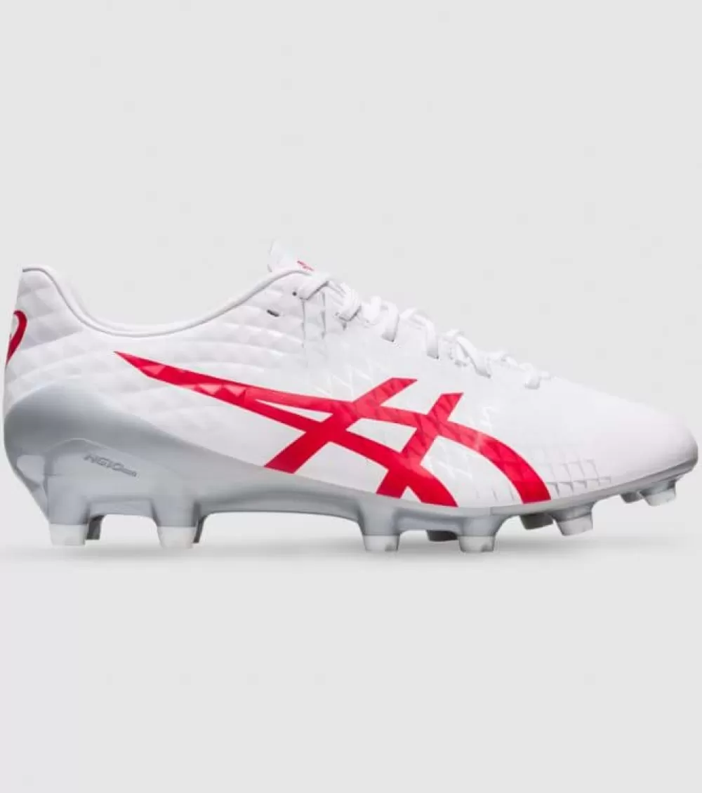 Outlet Asics Menace 4 Mens Football Boots White Classic Red