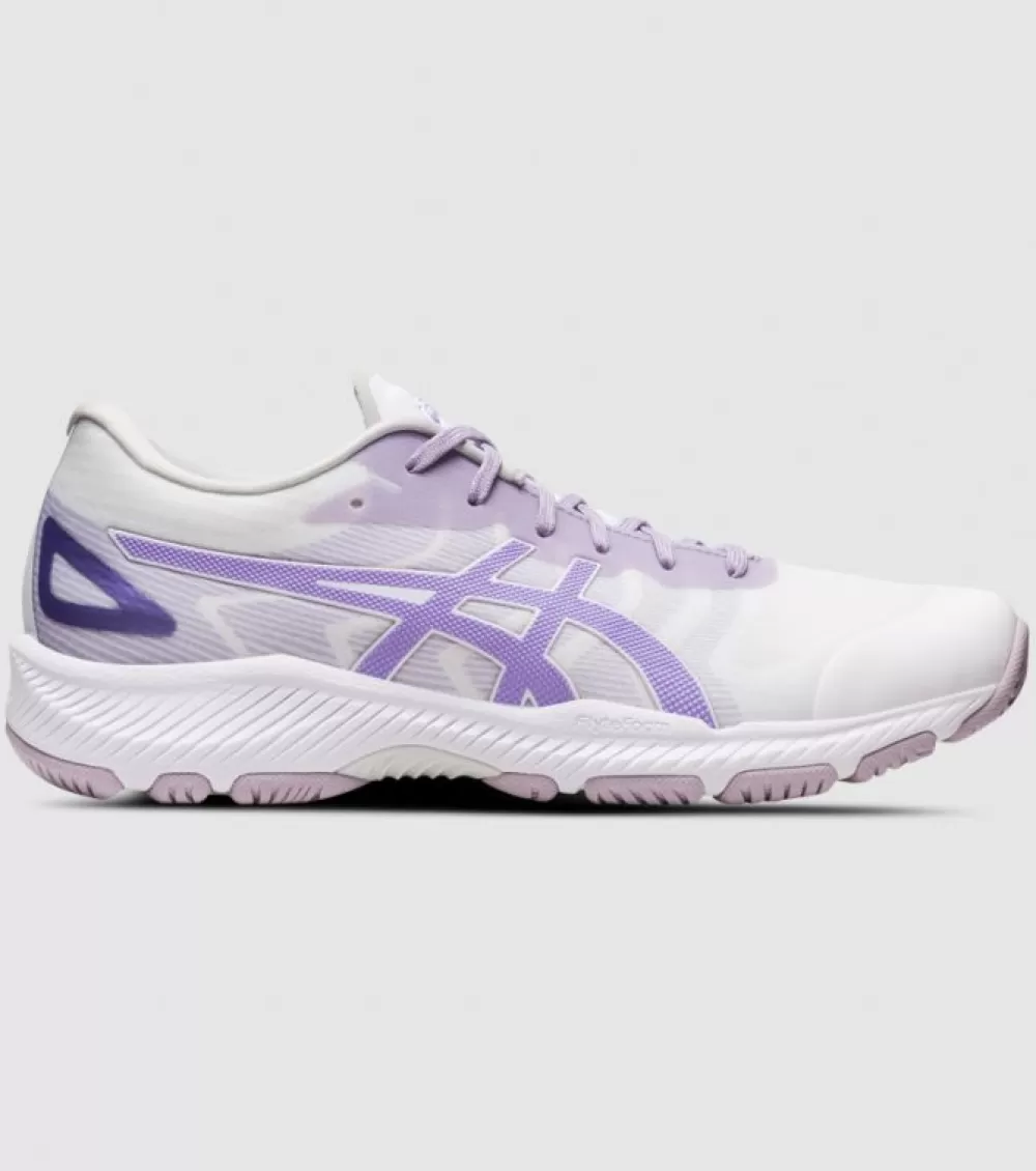 Flash Sale Asics Netburner Professional Ff 3 Womens Netball Shoes White Digital Violet