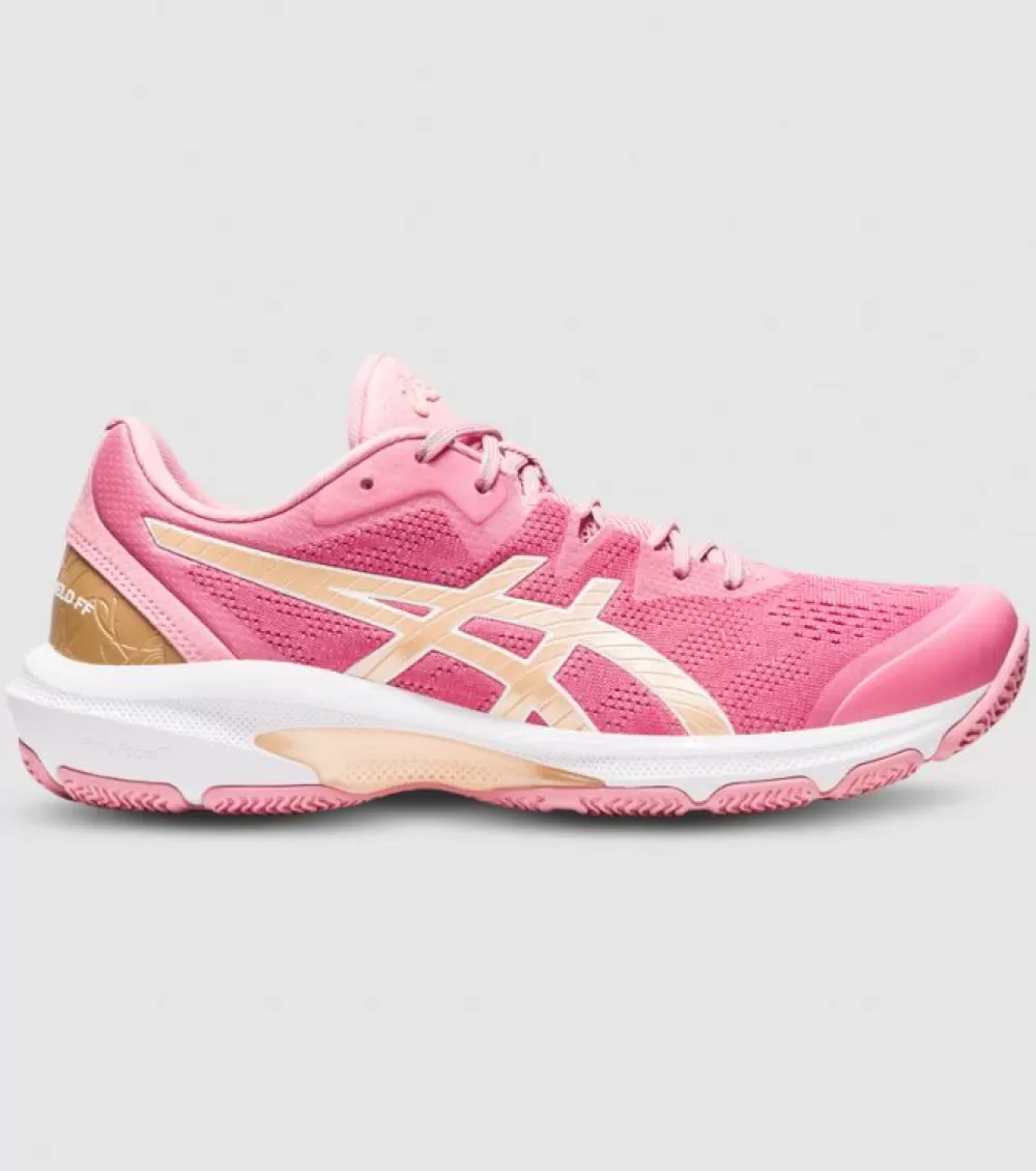 Store Asics Netburner Shield Womens Netball Shoes Fruit Punch Champagne