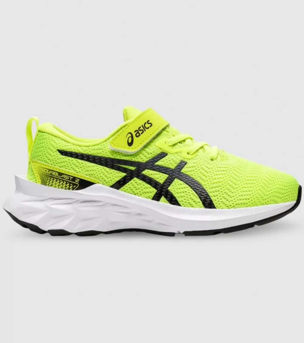 Clearance Asics Novablast 2 (Ps) Kids Hazard Green Black