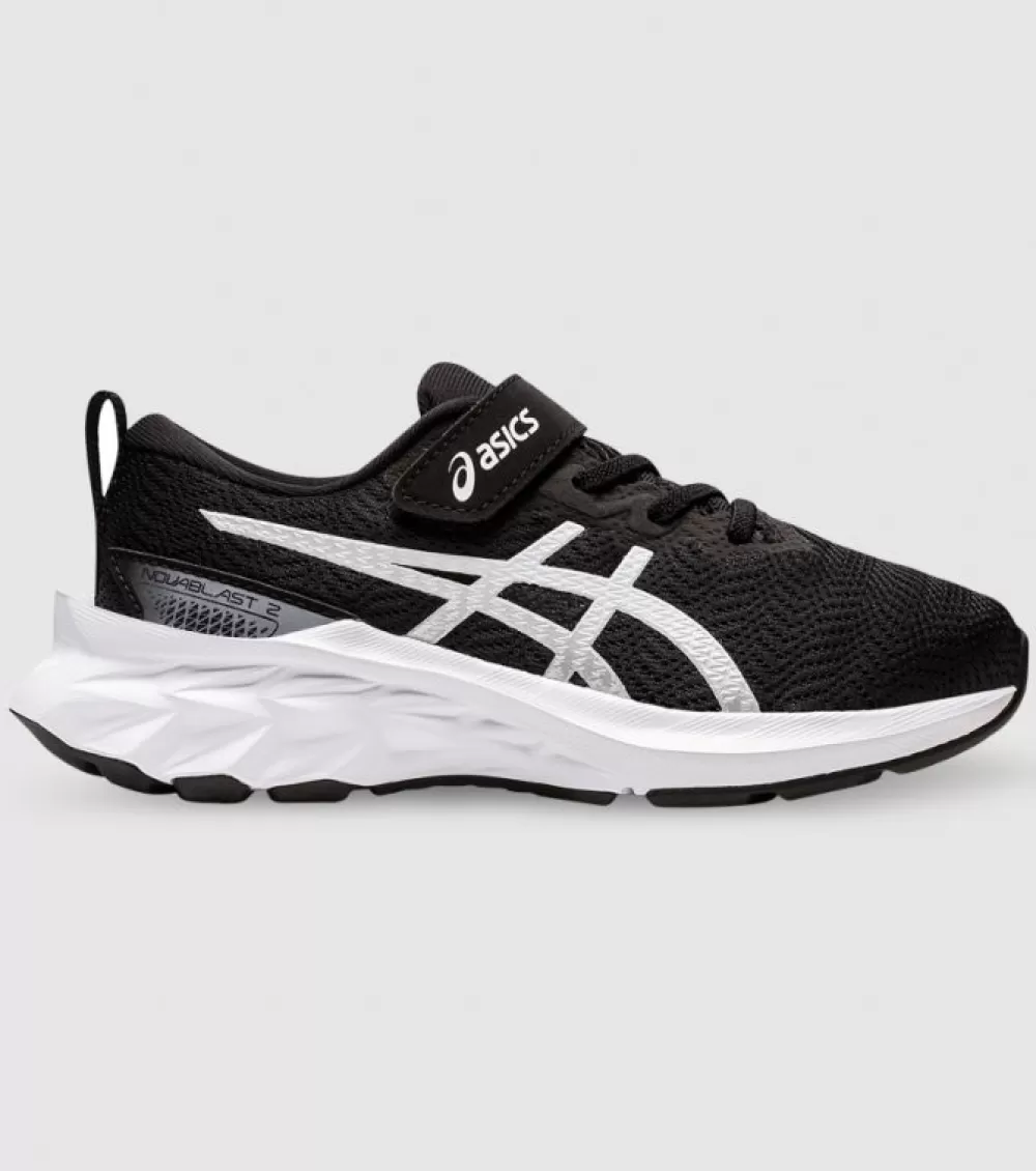 Clearance Asics Novablast 2 (Ps) Kids Black White