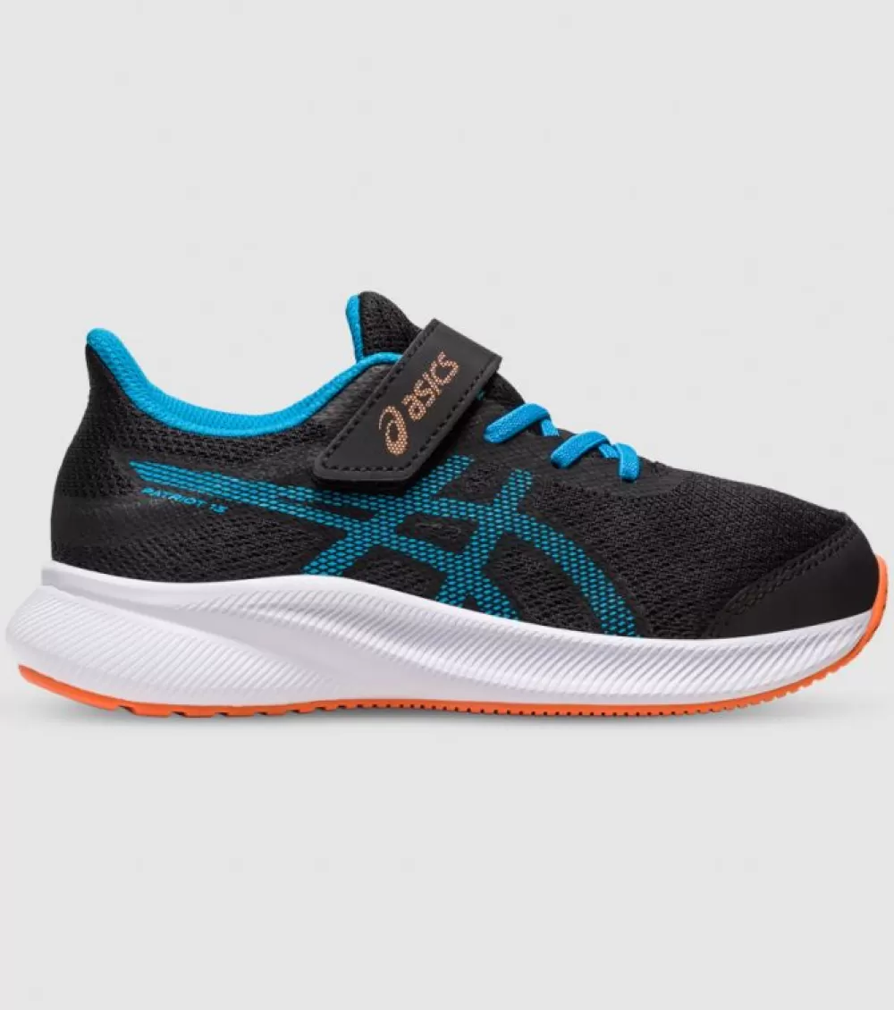 Cheap Asics Patriot 13 (Ps) Kids Black Island Blue