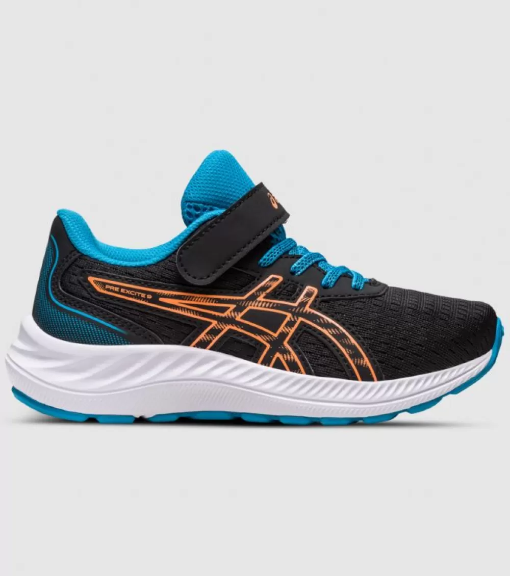 Sale Asics Pre-Excite 9 (Ps) Kids Black Sun Peach