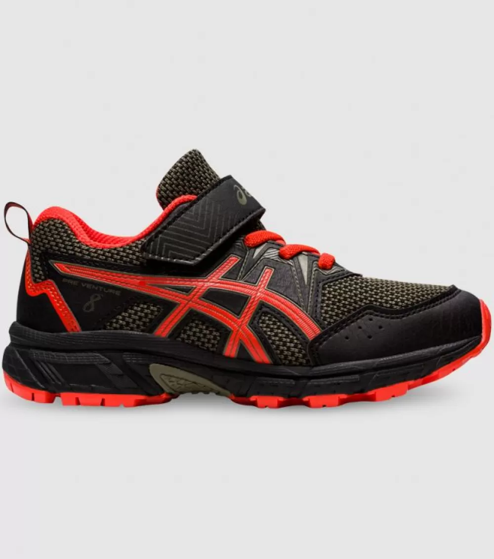 Discount Asics Pre-Venture 8 (Ps) Kids Black Cherry Tomato