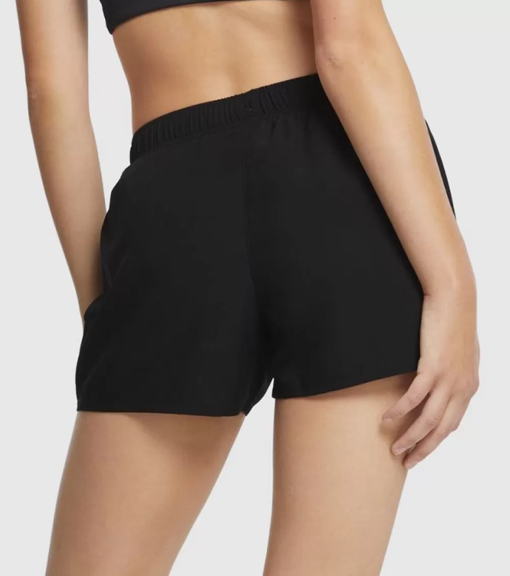 Shop Asics Silver 4 Inch Short Womens Performance Black