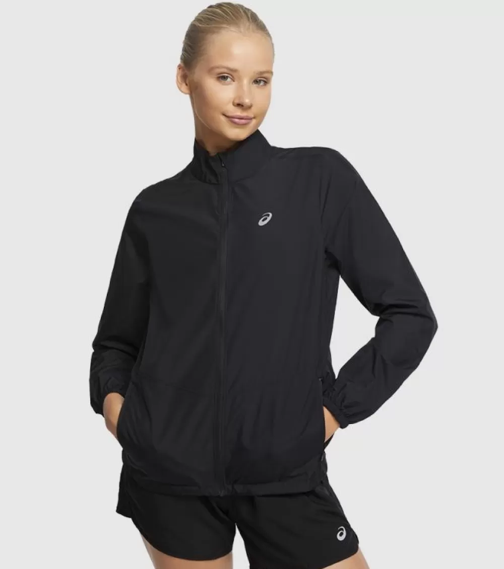 Hot Asics Silver Jacket Womens Performance Black