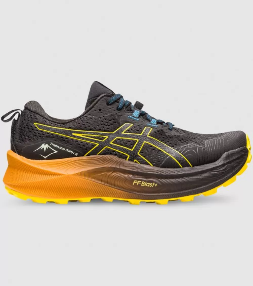 Cheap Asics Trabuco Max 2 Mens Black Black Golden Yellow