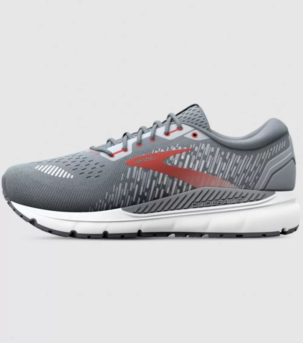 Shop Brooks Addiction Gts 15 (2E Wide) Mens Grey Ebony Chili Oil