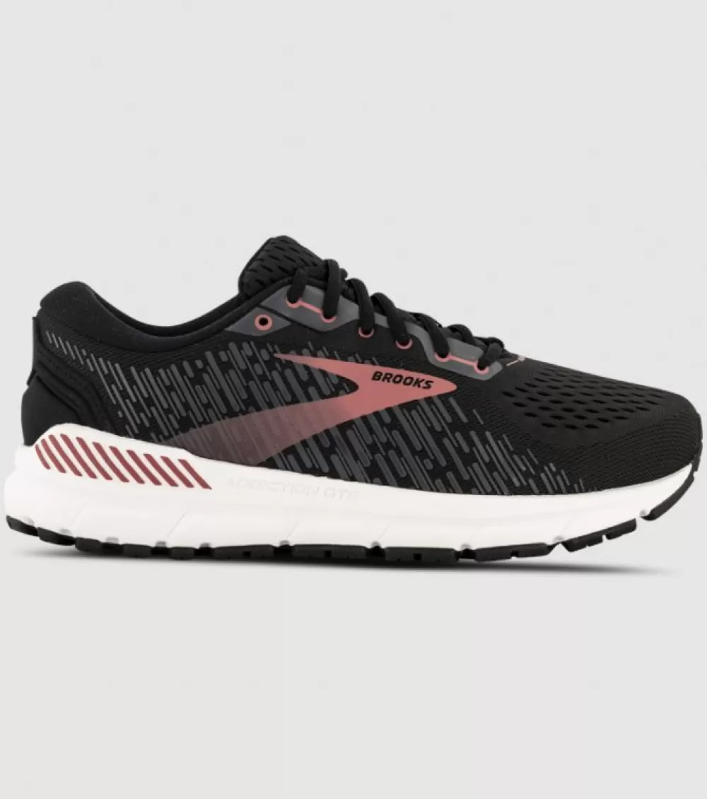 Best Sale Brooks Addiction Gts 15 Womens Black Ebony Mauvewood