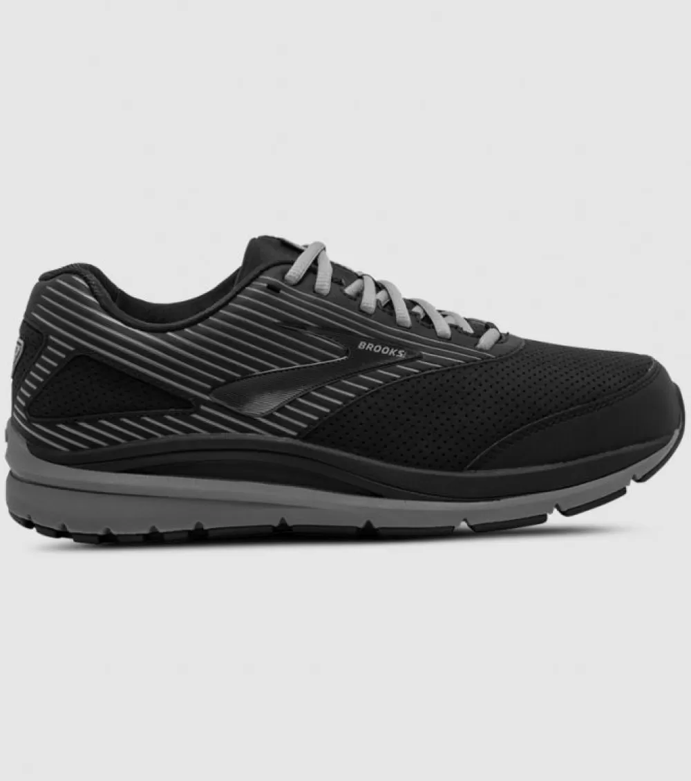 Discount Brooks Addiction Walker Suede 2 (2E Wide) Mens Black Primer Black