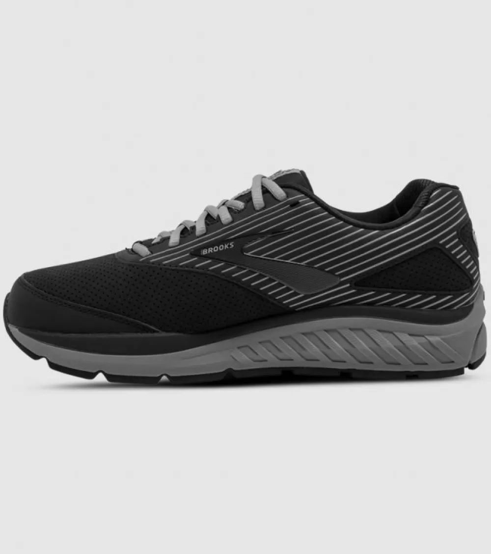 Discount Brooks Addiction Walker Suede 2 (2E Wide) Mens Black Primer Black