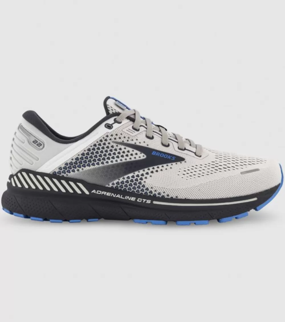 Cheap Brooks Adrenaline Gts 22 (2E Wide) Mens Oyster India Ink Blue