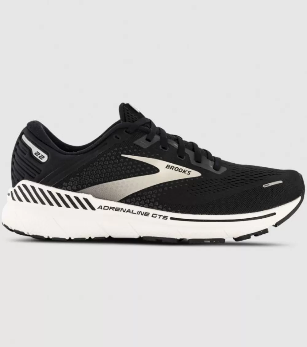 Fashion Brooks Adrenaline Gts 22 (2E Wide) Mens Black White