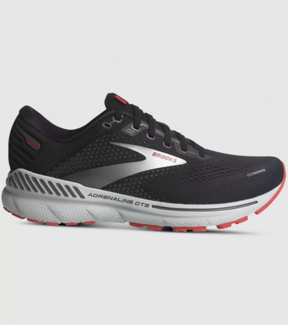 Best Brooks Adrenaline Gts 22 Mens Black Grey Red