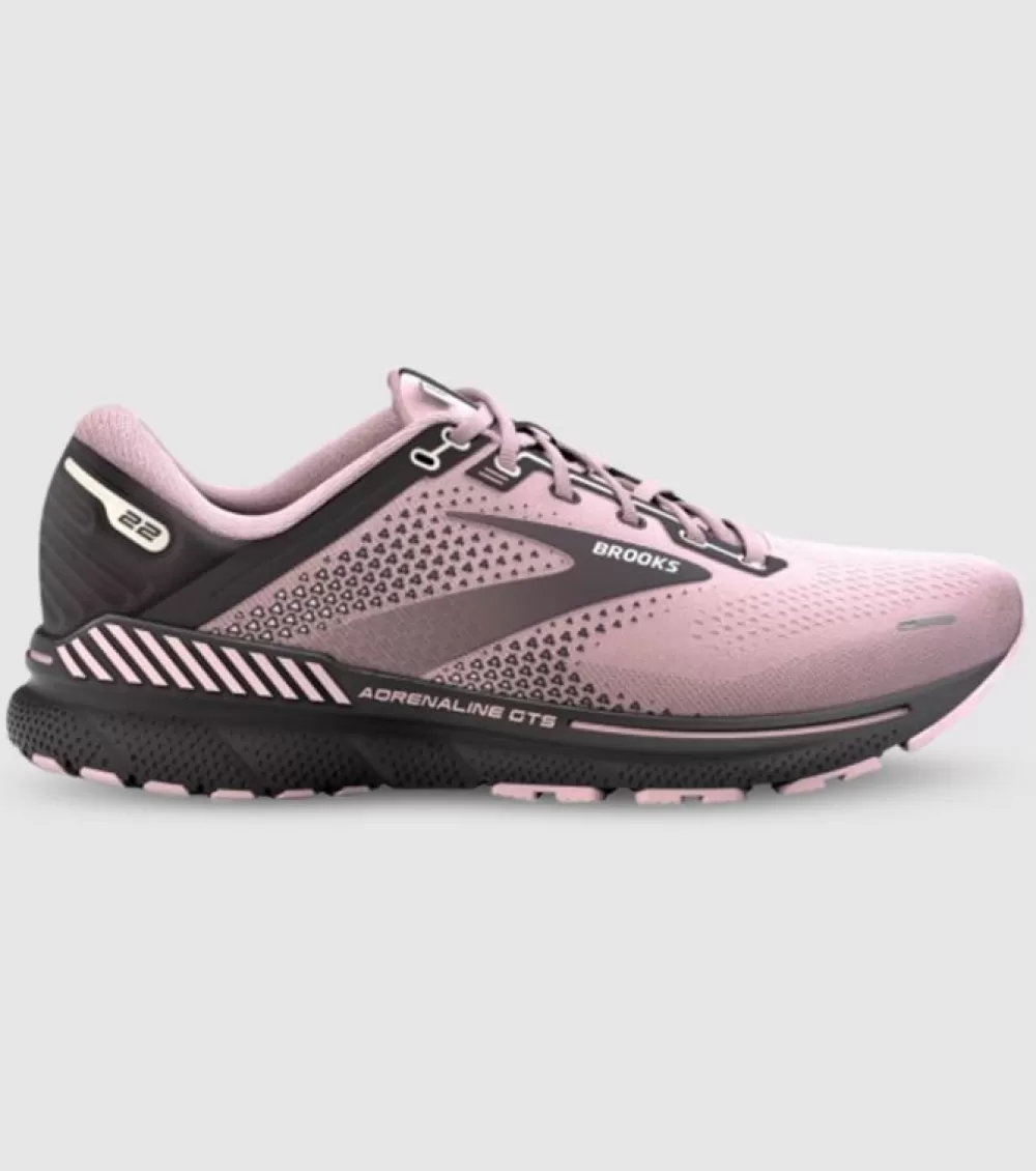 Outlet Brooks Adrenaline Gts 22 Womens Pink Blackened Pearl