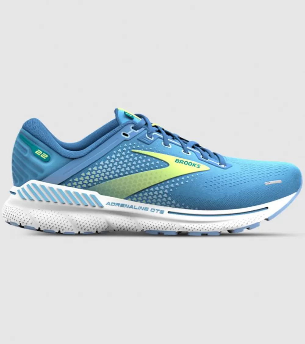 Cheap Brooks Adrenaline Gts 22 Womens Silver Lake Blue Green