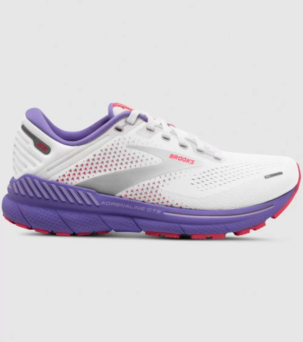 Cheap Brooks Adrenaline Gts 22 Womens White Coral Purple