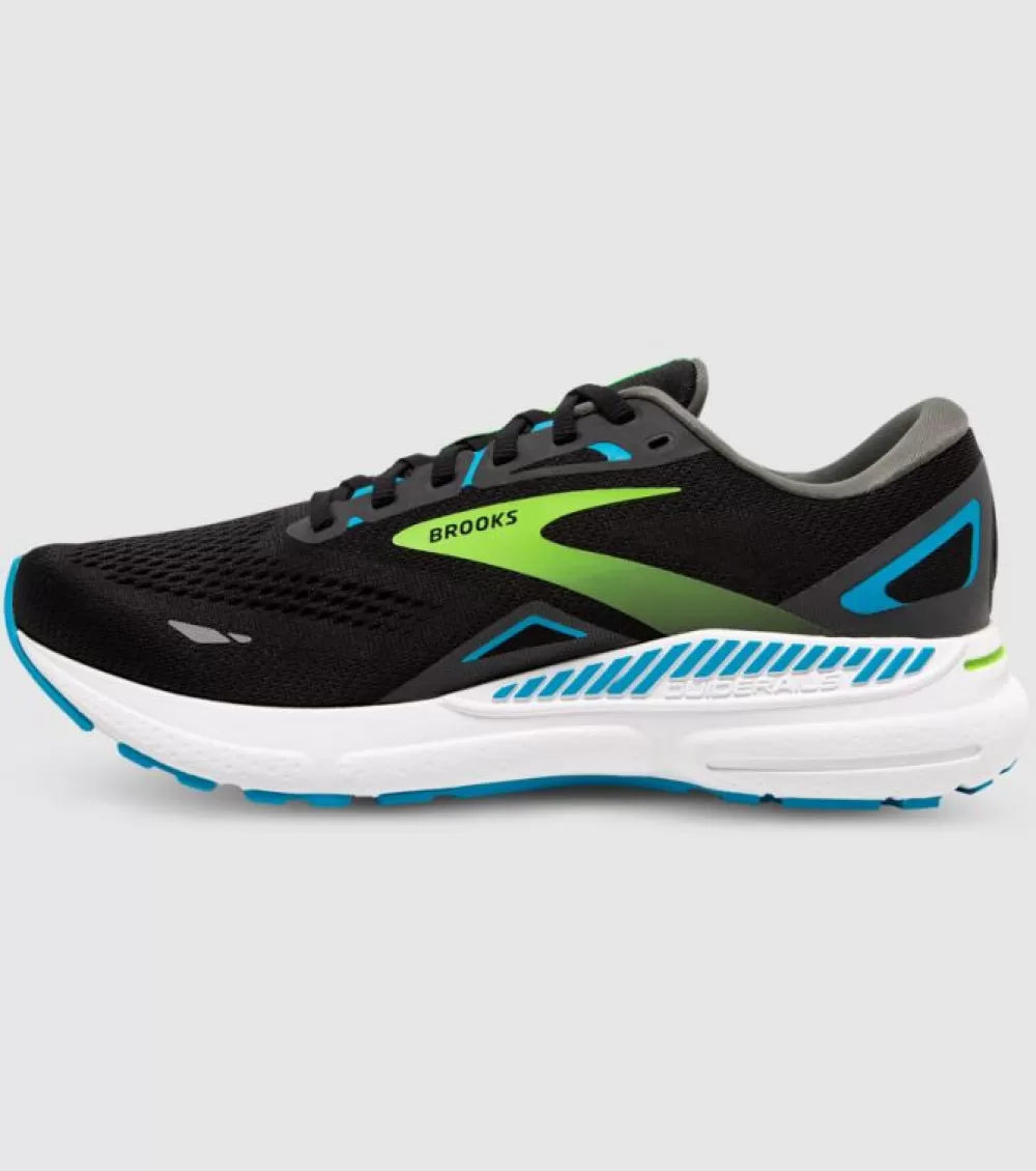 Flash Sale Brooks Adrenaline Gts 23 (2E Wide) Mens Black Hawaiian Ocean Green