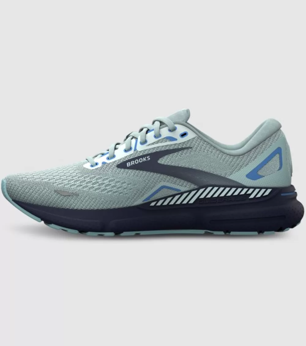 Best Sale Brooks Adrenaline Gts 23 (D Wide) Womens Blue Nile Blue Marina