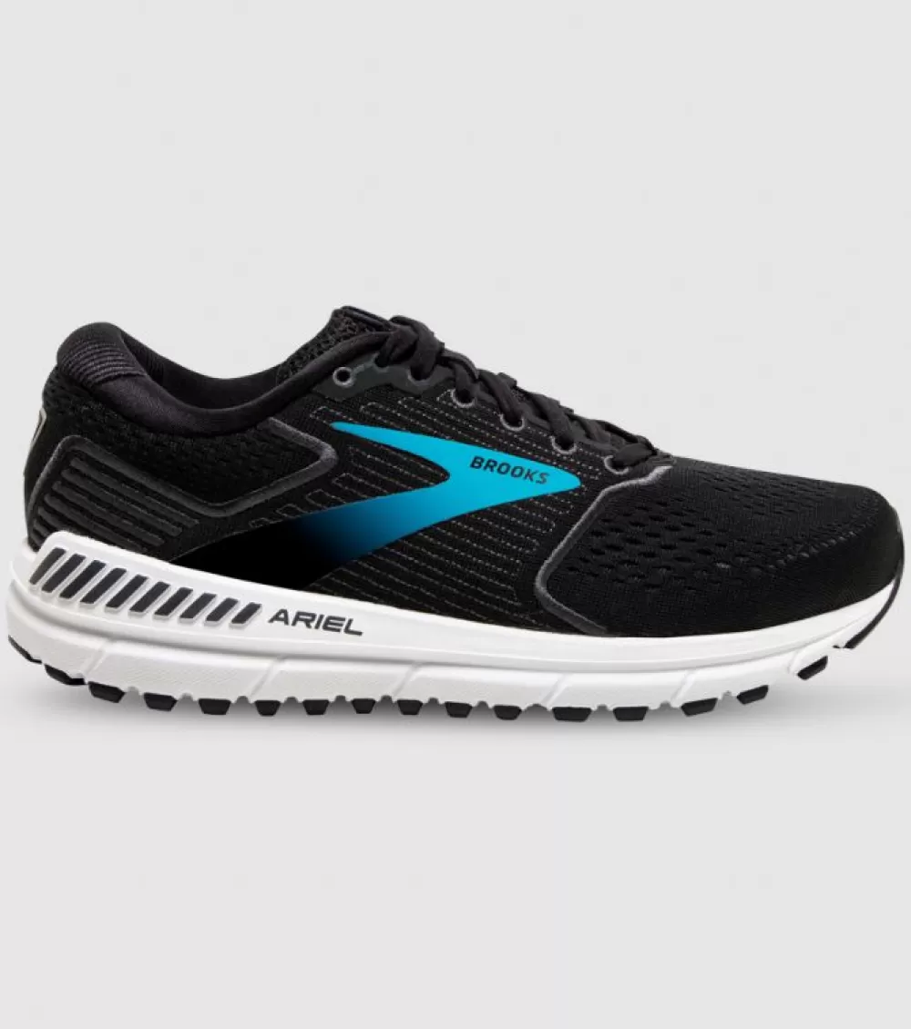 Best Sale Brooks Ariel 20 (2E X-Wide) Womens Black Ebony Blue