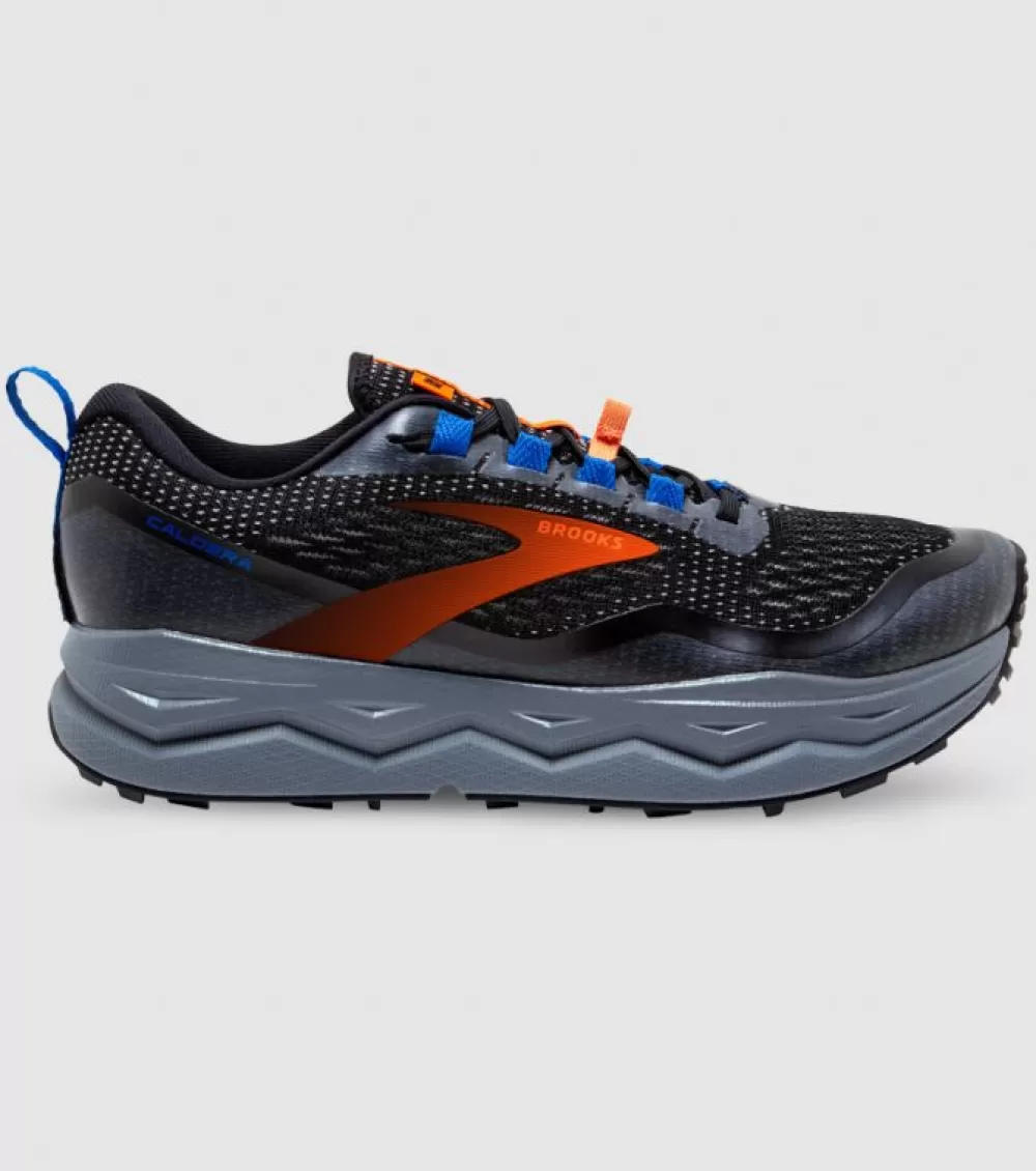 New Brooks Caldera 5 Mens Black Orange Blue