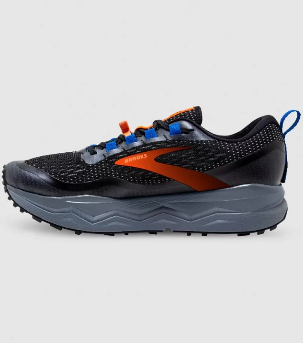 New Brooks Caldera 5 Mens Black Orange Blue