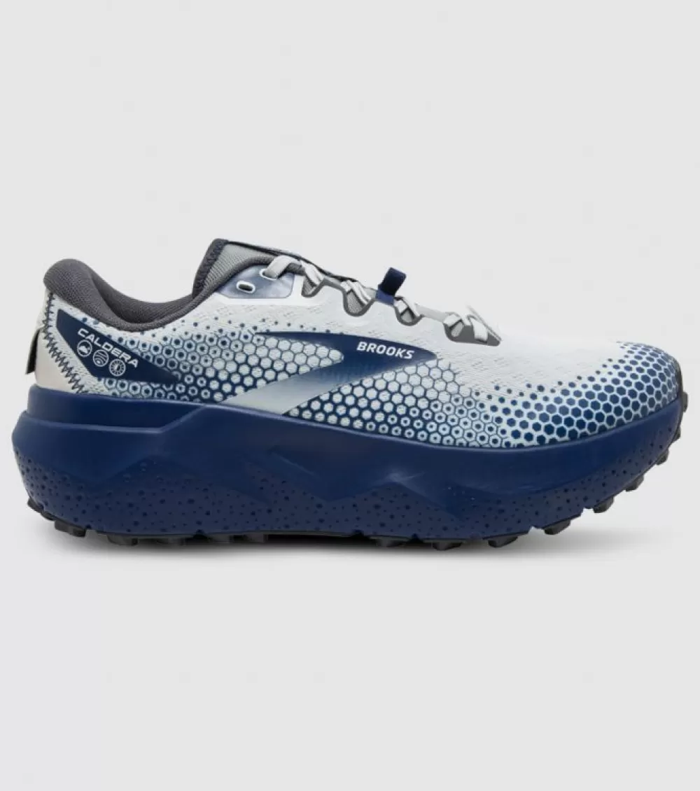 Cheap Brooks Caldera 6 Mens Oyster Blue Pearl