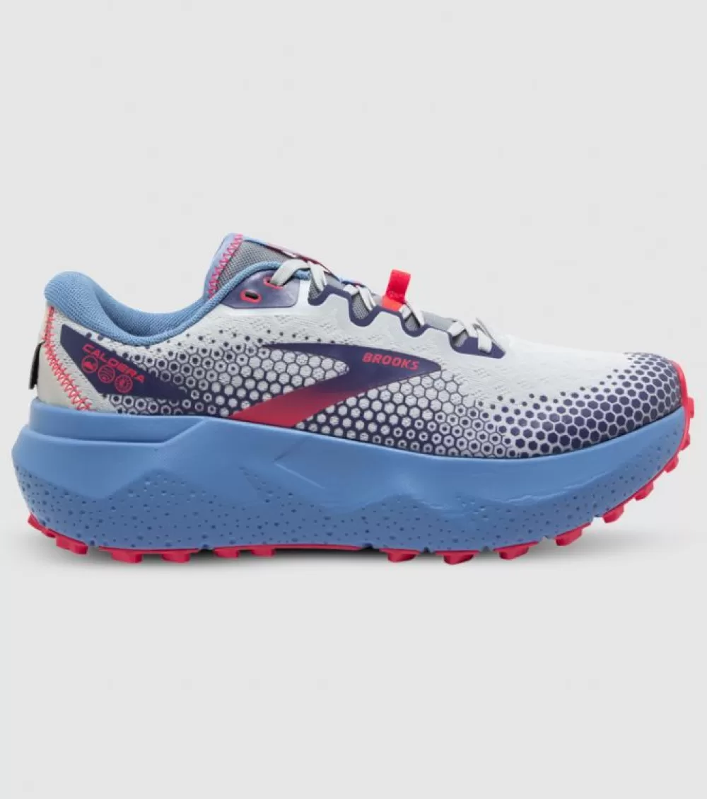 Sale Brooks Caldera 6 Womens Oyster Blissful Blue Pink