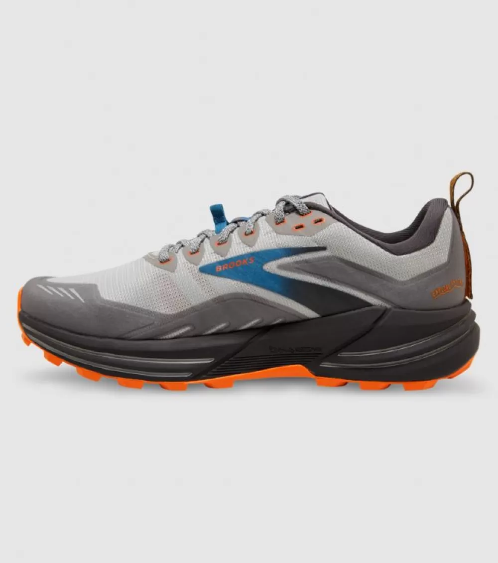 Discount Brooks Cascadia 16 (2E Wide) Mens Oyster Mushroom Orange