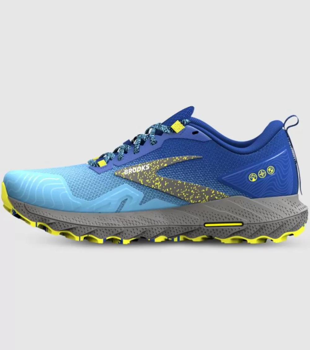 Hot Brooks Cascadia 17 Mens Blue Surf Sulphur