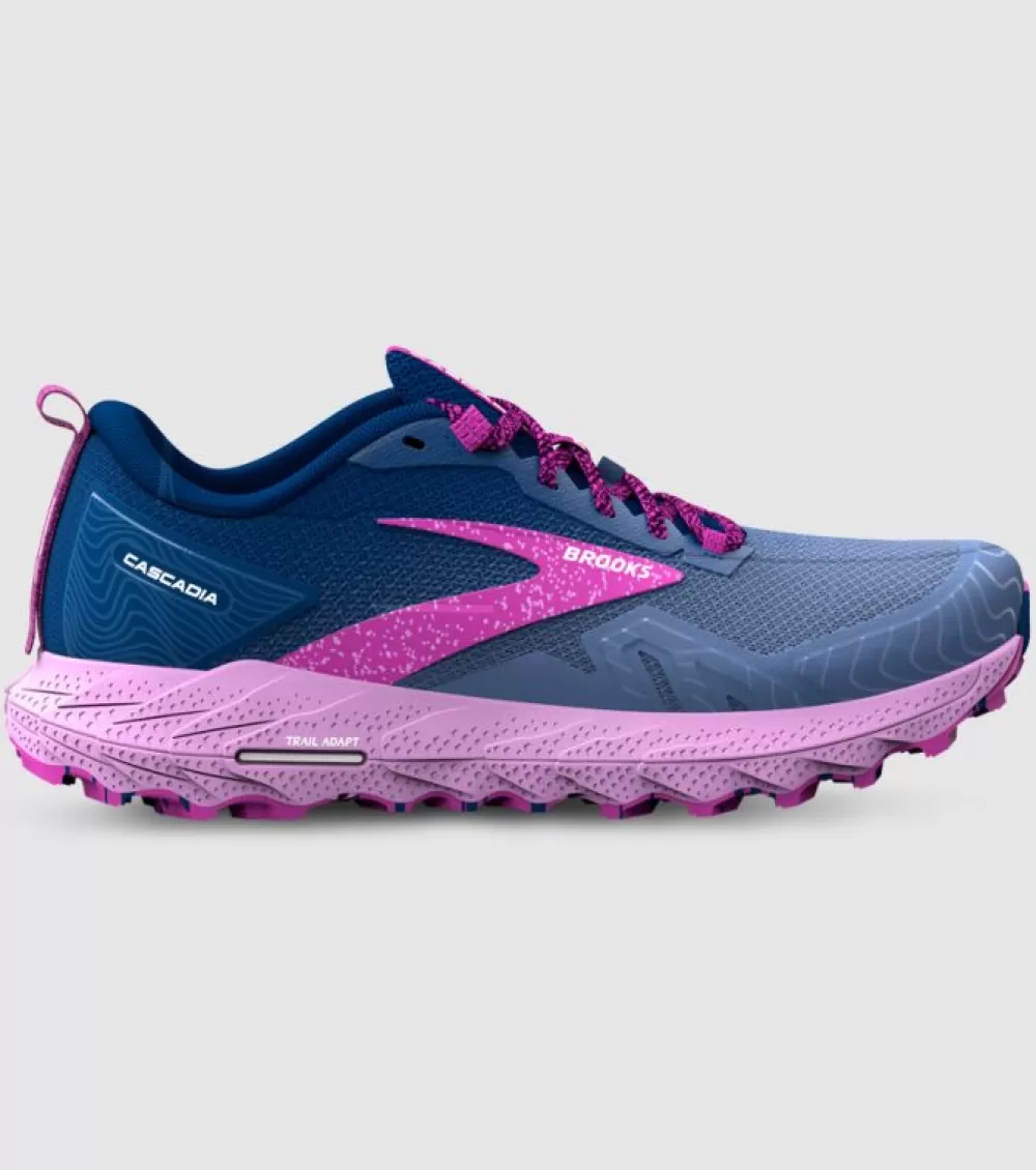 Cheap Brooks Cascadia 17 Womens Navy Purple Violet