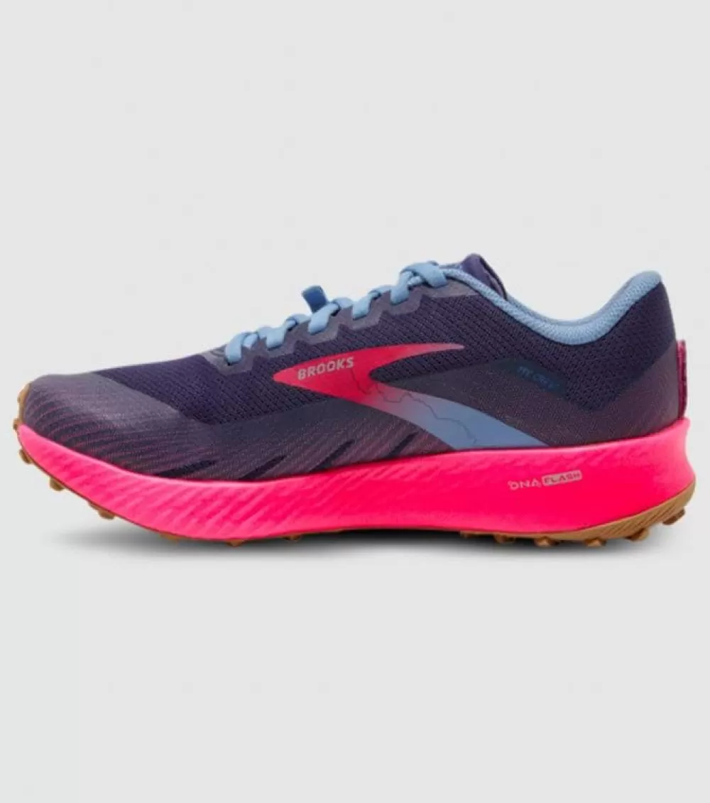 Best Sale Brooks Catamount Womens Deep Cobalt Diva Pink