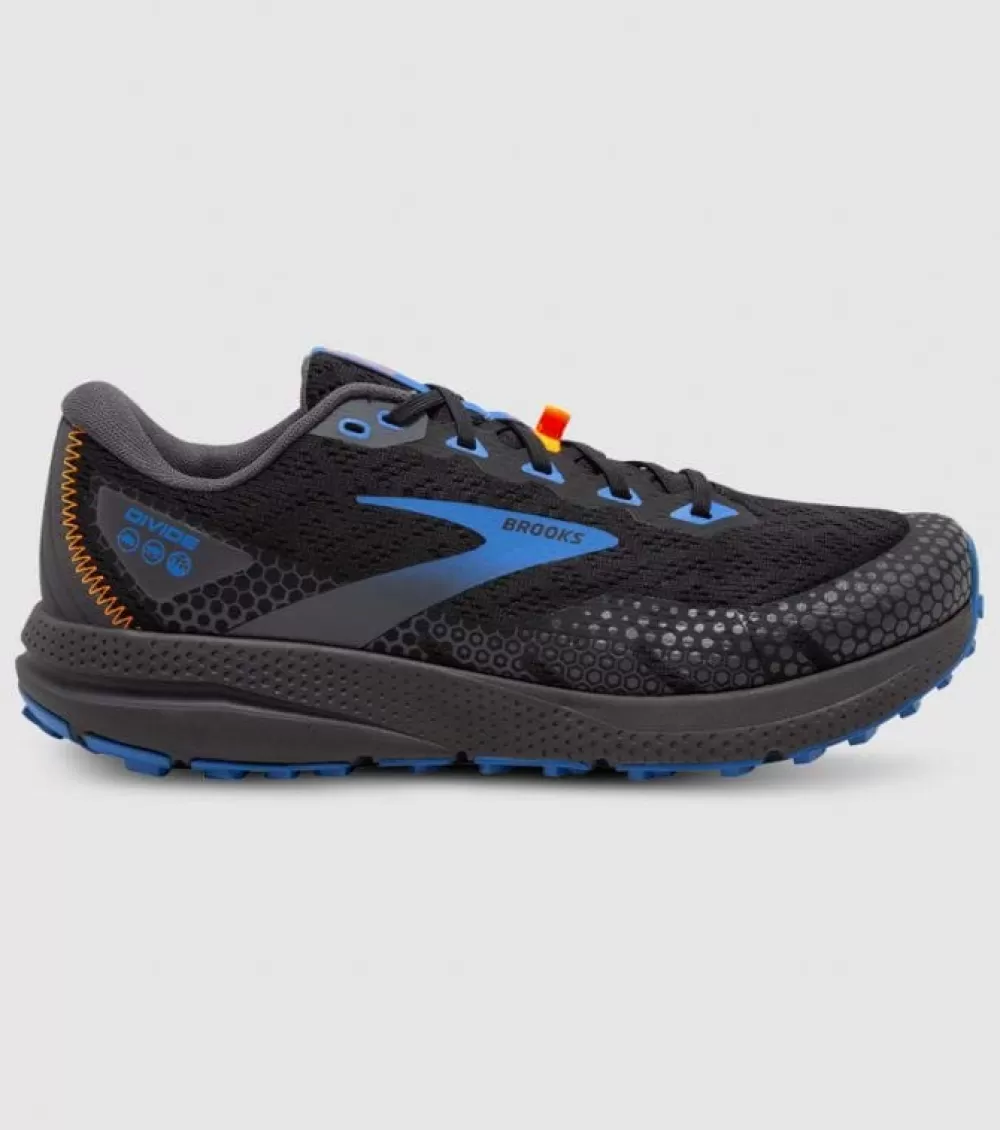 Shop Brooks Divide 3 Mens Black Pearl Blue