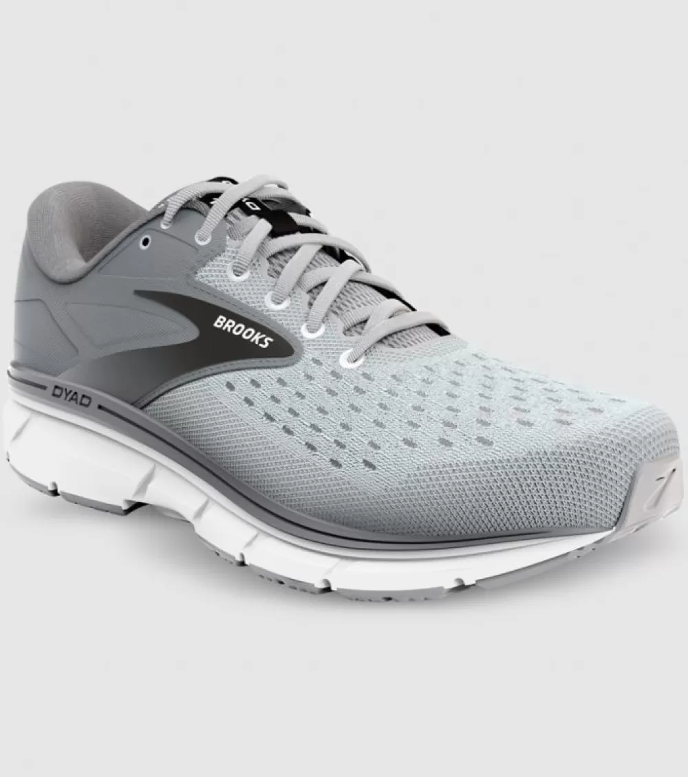 Best Sale Brooks Dyad 11 (2E Wide) Mens Grey Black White