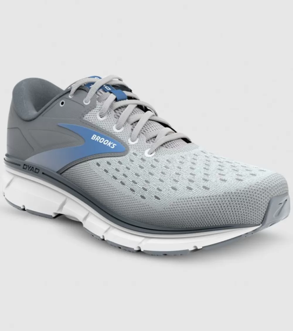 Cheap Brooks Dyad 11 (2E X-Wide) Womens Grey White Blue