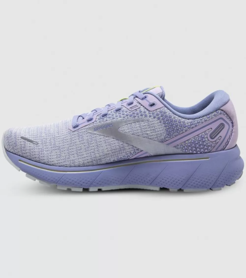 Shop Brooks Ghost 14 Womens Mu Lilac Purple Lime