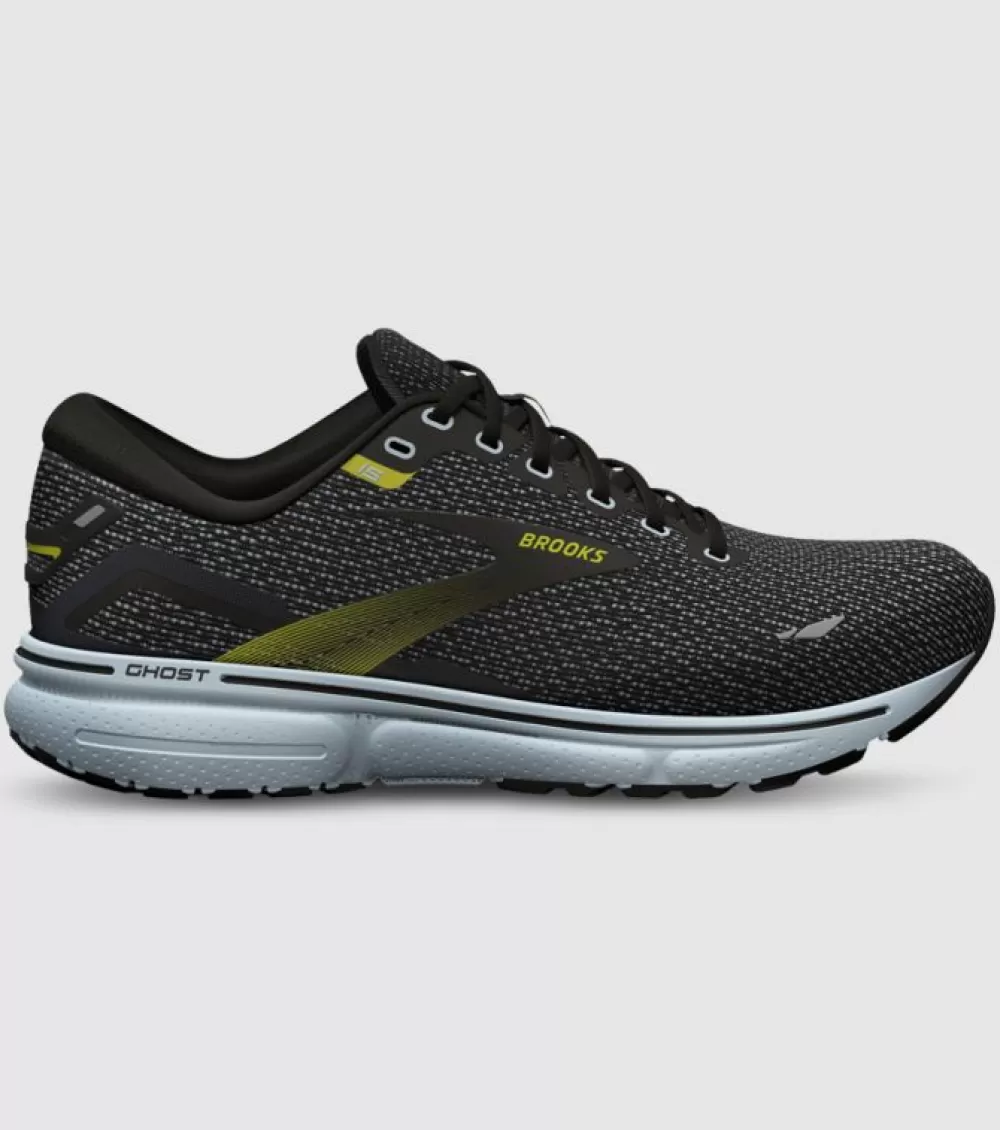 New Brooks Ghost 15 Mens Black Blue Sulphur