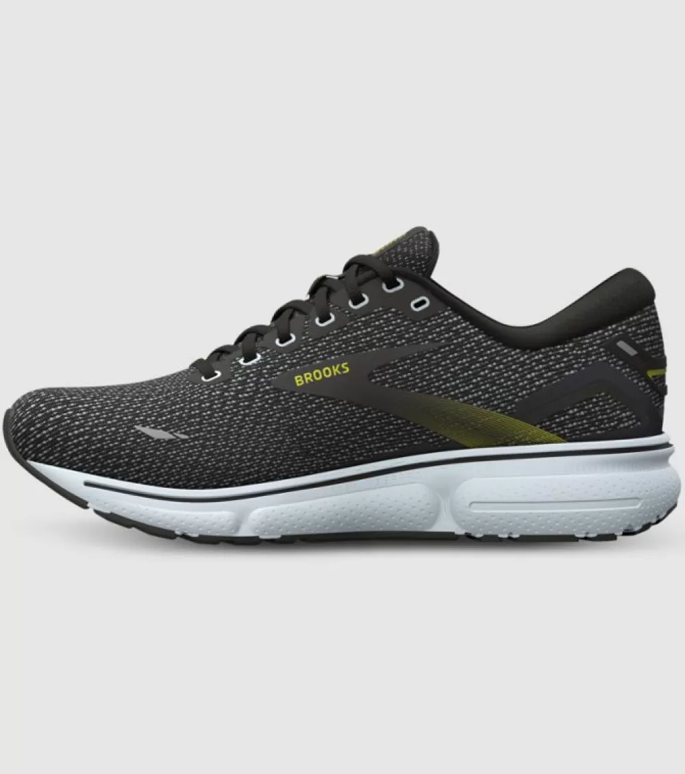 New Brooks Ghost 15 Mens Black Blue Sulphur