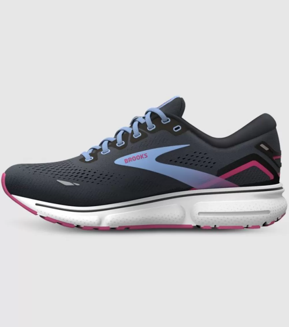 Store Brooks Ghost 15 Womens Ebony Lilac Rose