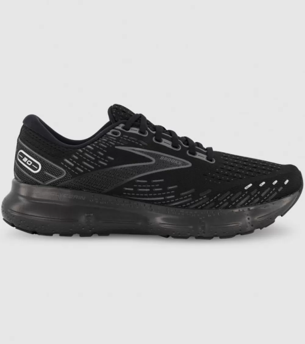 Discount Brooks Glycerin 20 (2E Wide) Mens Black Black Black