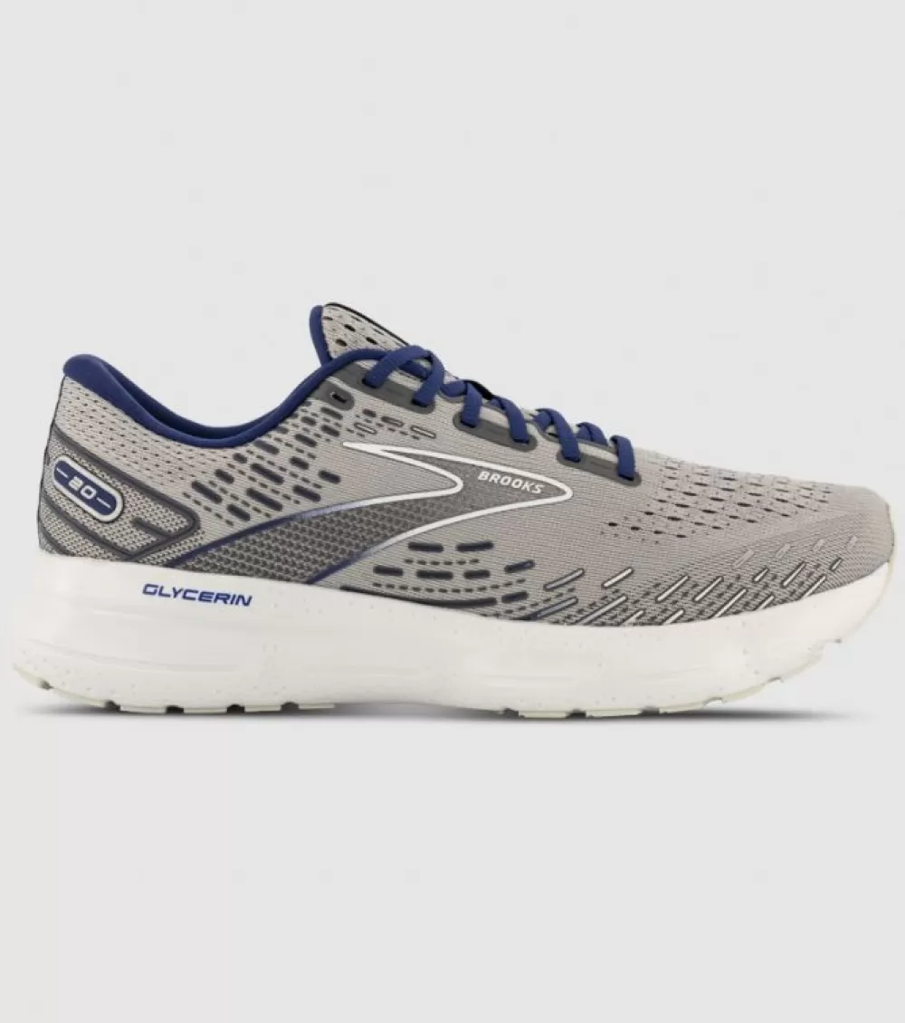 Sale Brooks Glycerin 20 Mens Alloy Grey Blue Depths