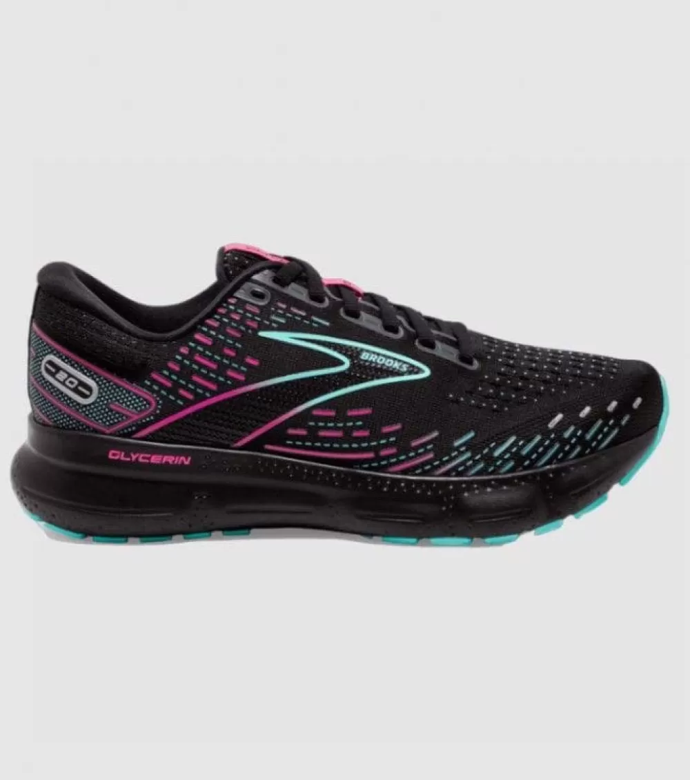 Cheap Brooks Glycerin 20 Womens Black Blue Light Pink