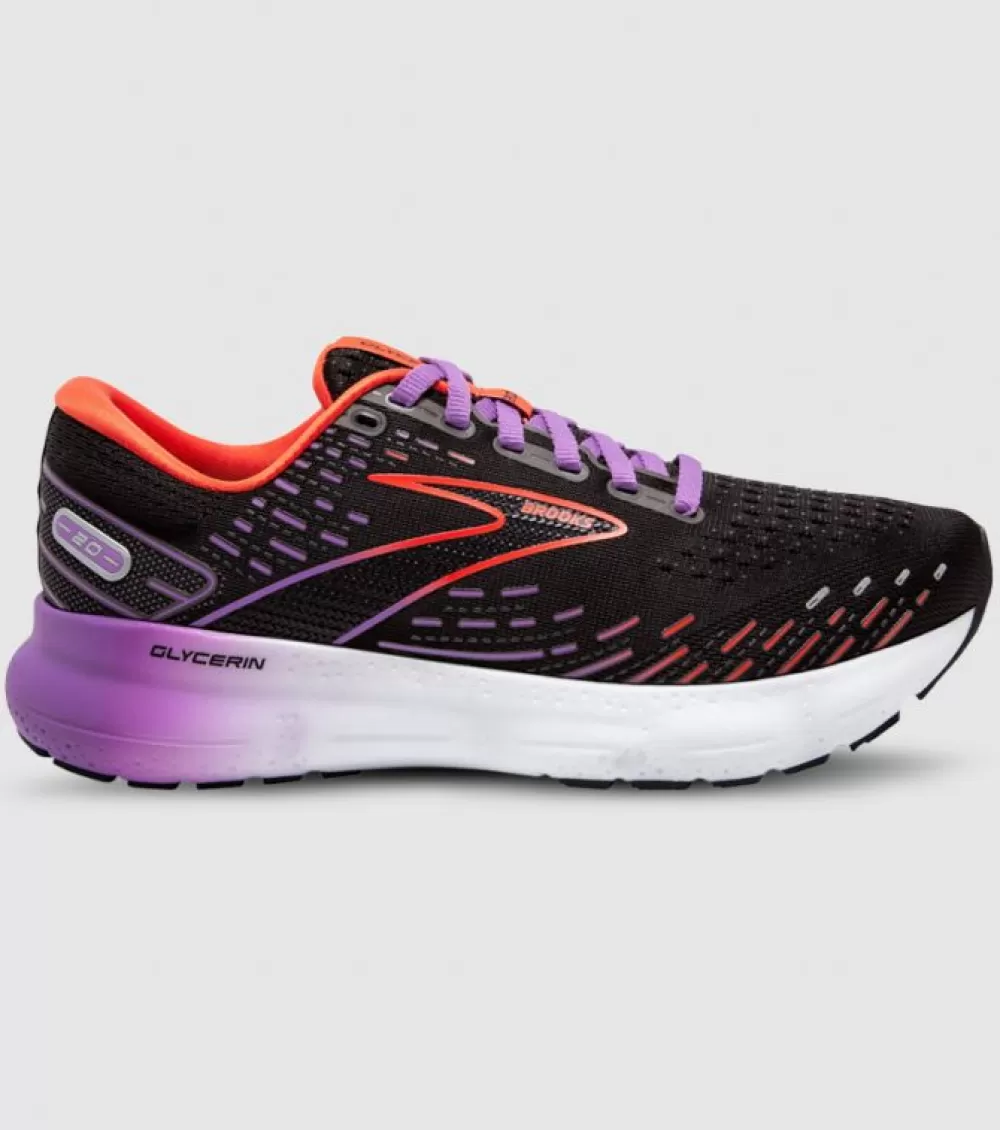 Flash Sale Brooks Glycerin 20 Womens Black Bellflower Fiesta