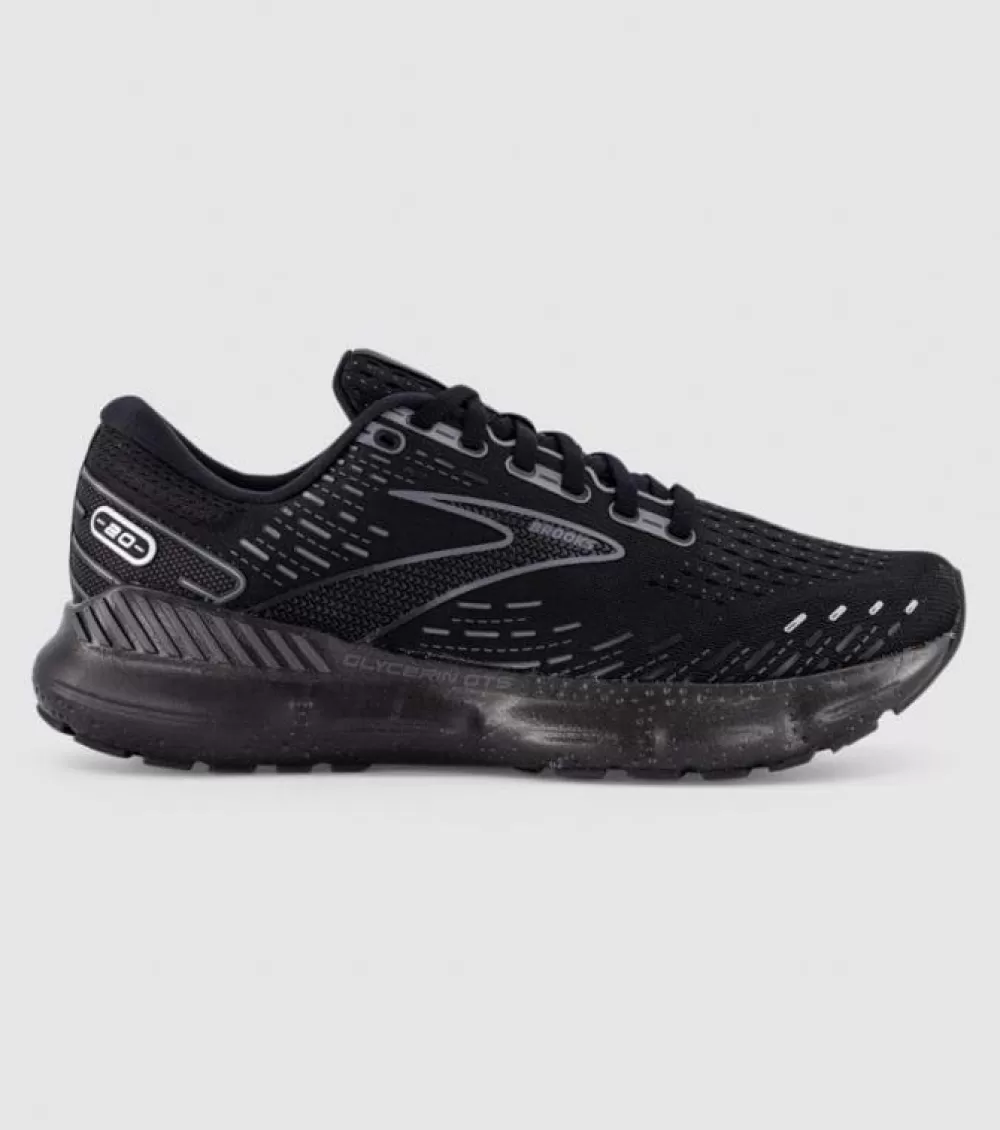 Clearance Brooks Glycerin Gts 20 Mens Black Black Ebony